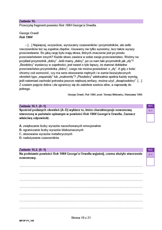Matura 2023 - arkusz nowej formuły 2023: zadania, tematy (TEST)