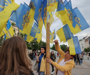 Ogromna manifestacja wdzięczności Ukraińców. „Przyjaciele, dziękujemy”
