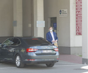 Minister Michał Woś oddał krew dla chorych