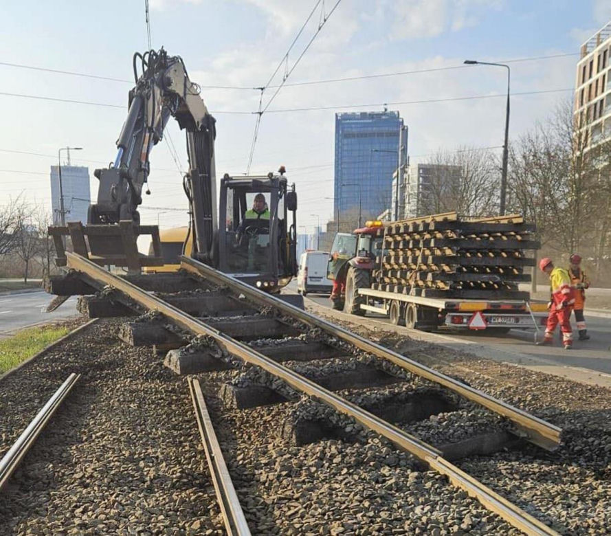 Ruszył rRuszył remont torowiska przy Arkadii w Warszawie