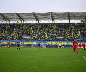 Arka Gdynia - Widzew Łódź: Zdjęcia kibiców i zawodników z meczu 25. kolejki PKO BP Ekstraklasy