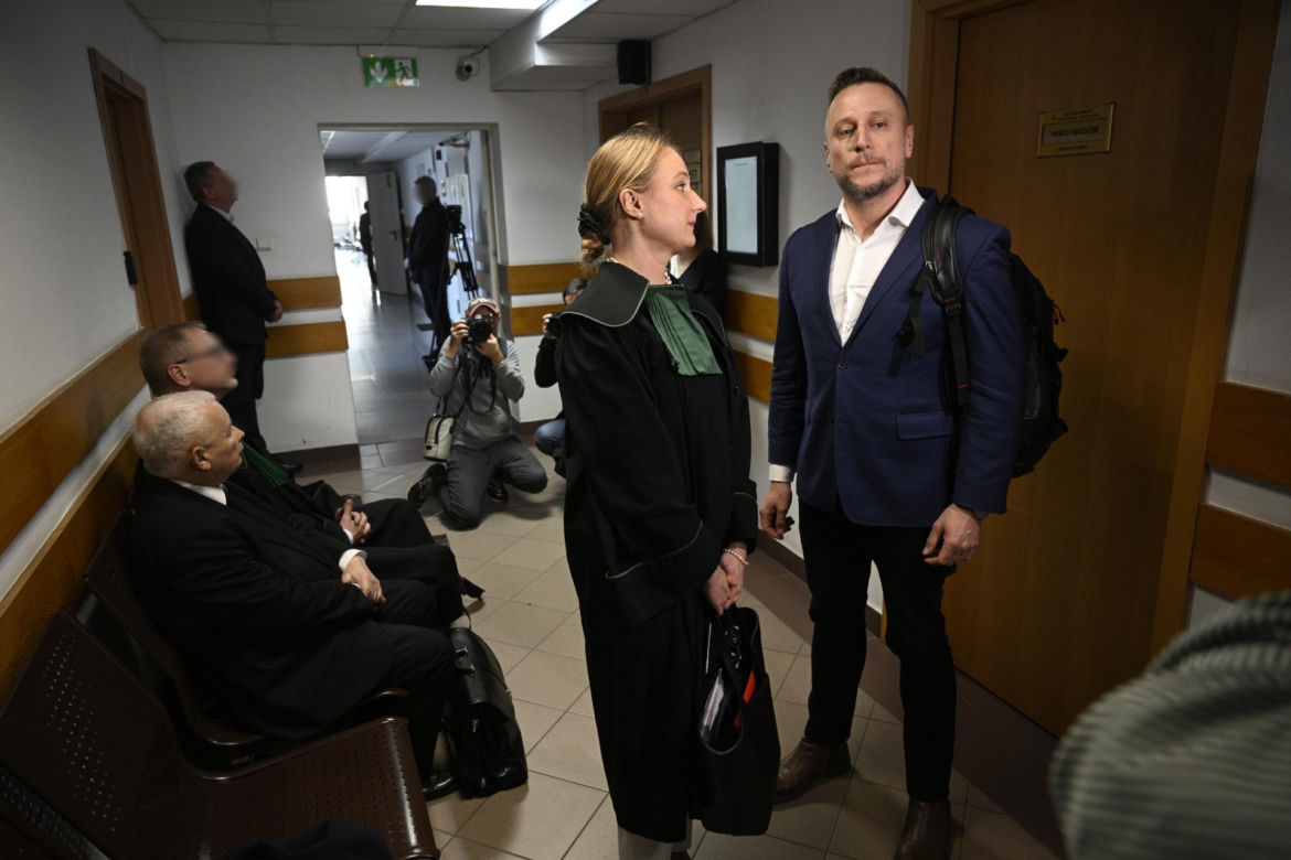 Kaczyński spotkał się z Brejzą przed sądem
