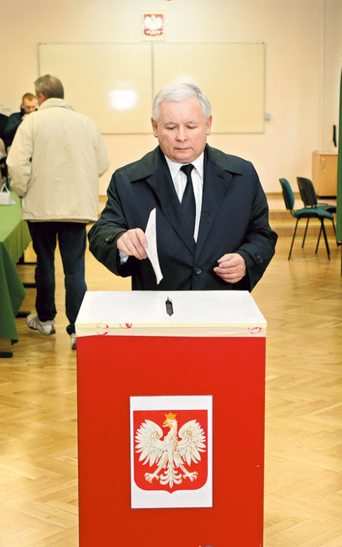 	Założył się i poszedł głosować