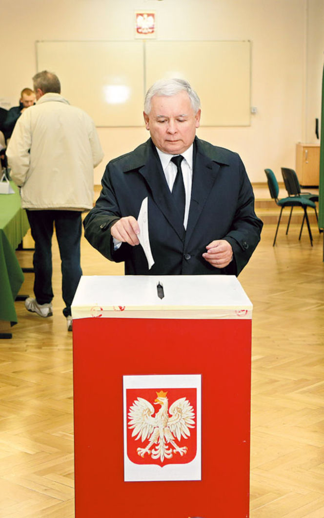 	Założył się i poszedł głosować