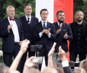Michał Urbaniak, Janusz Korwin-Mikke, Konrad Berkowicz, Krzysztof Bosak, Dobromir Sosnierz