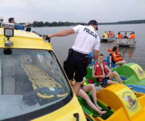 Zalew Koronowski: Pijani wodni rowerzyści wpadli w ręce policji