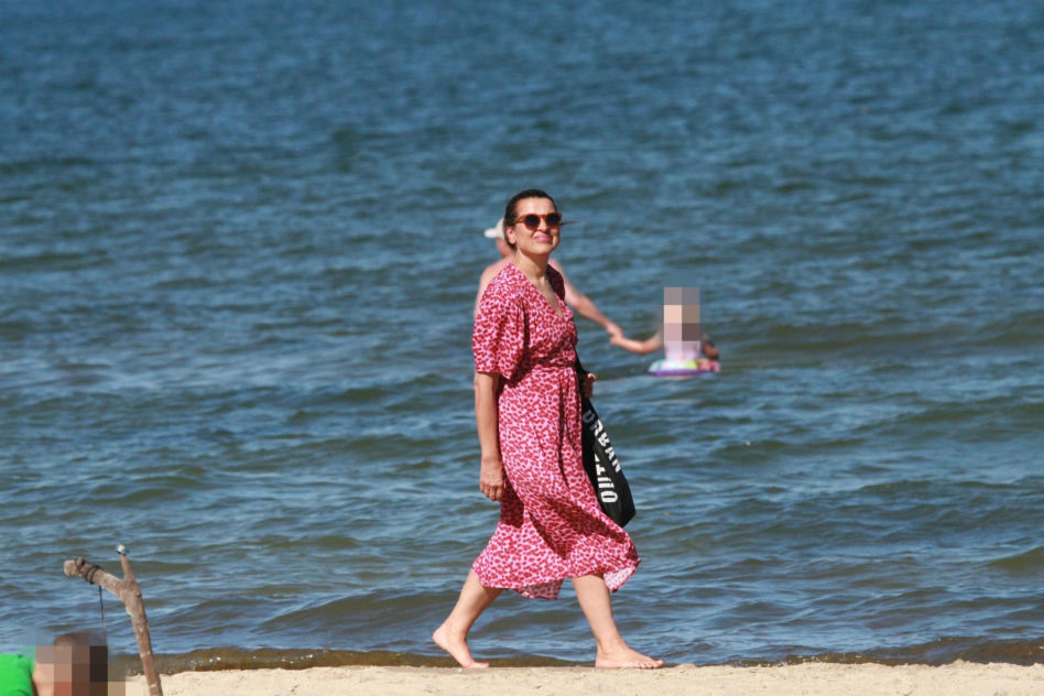 Katarzyna Herman na plaży