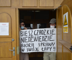 Blokada siedziby lasów państwowych