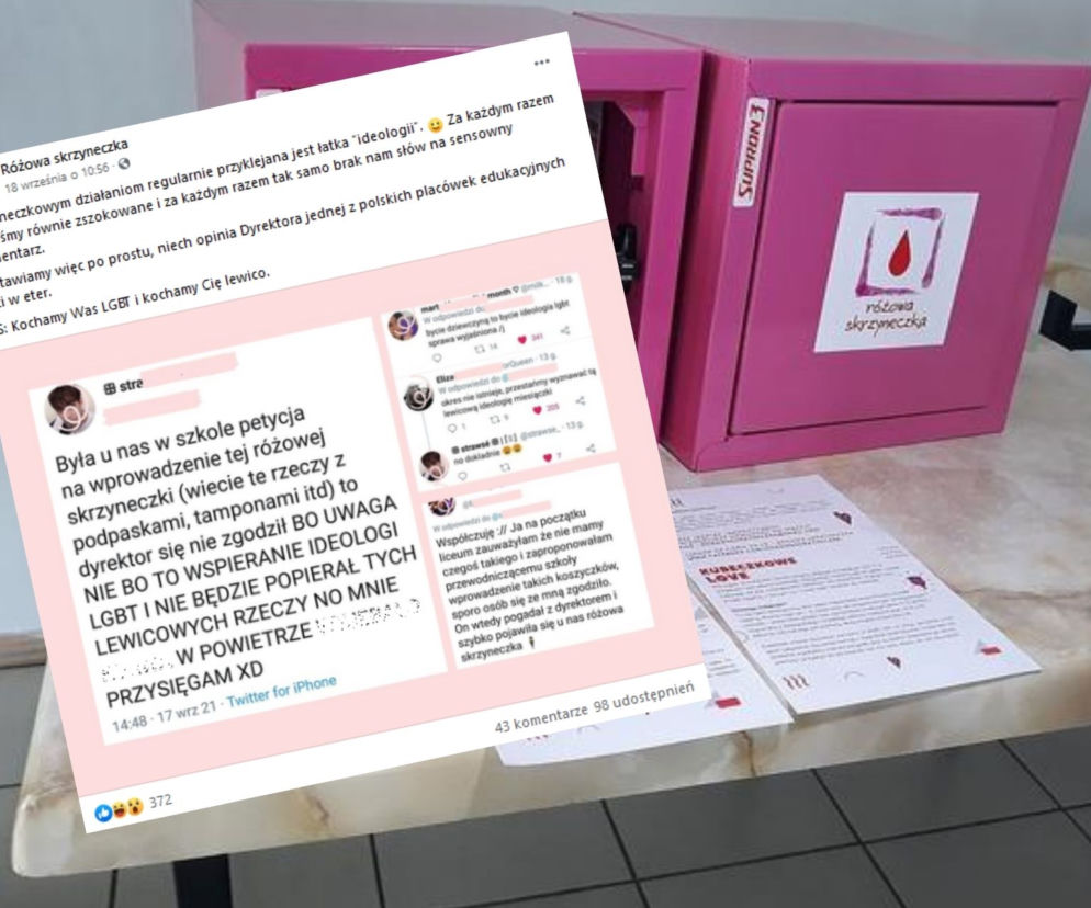 Darmowe podpaski to wspieranie ideologii LGBT? Tak twierdzi dyrektor jednej z polskich szkół