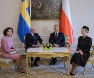 Marta Nawrocka, Karol Nawrocki, król Karol XVI Gustaw, królowa Sylwia