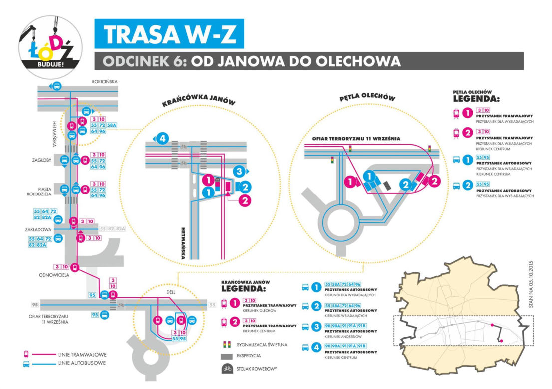 Komunikacja na trasie WZ