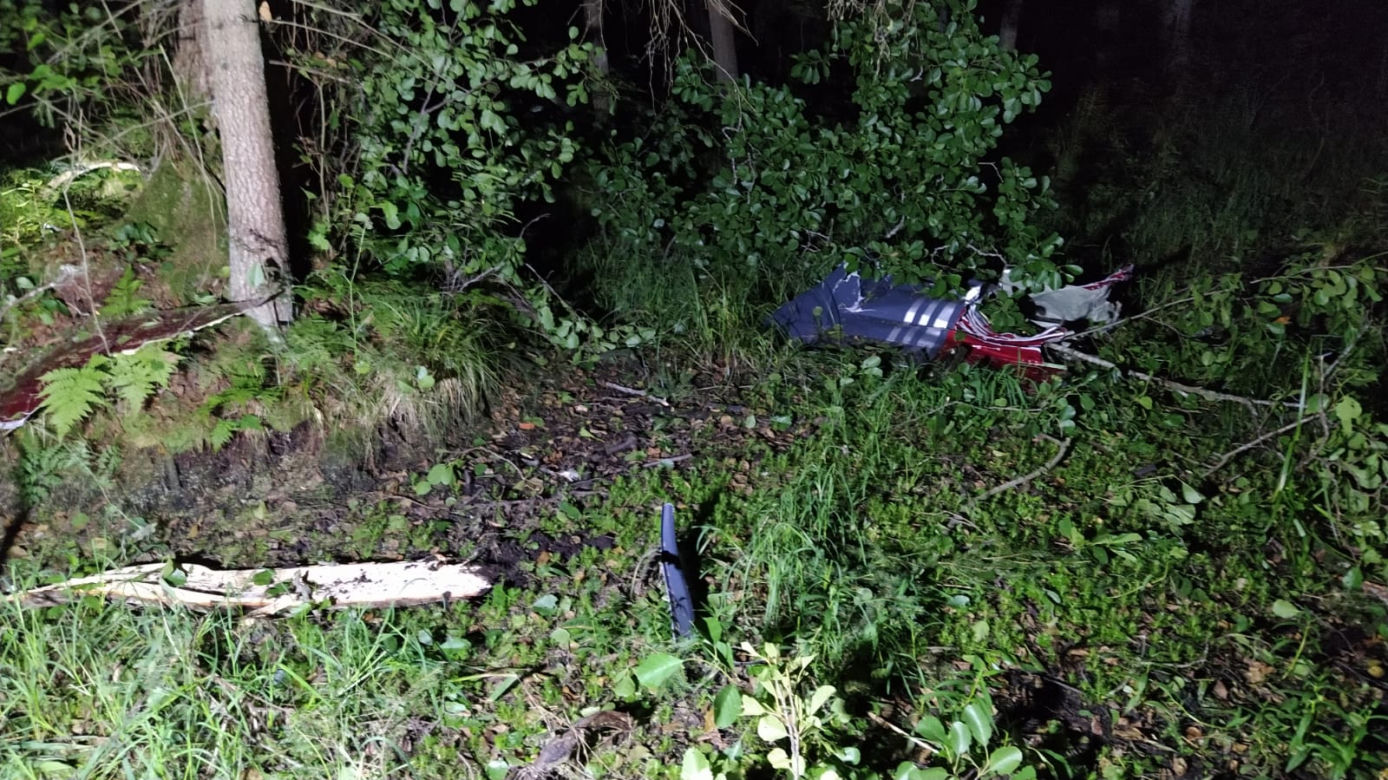 Kikity, Jezioro Luterskie: Makabryczny wypadek samolotu. Dwie osoby zginęły