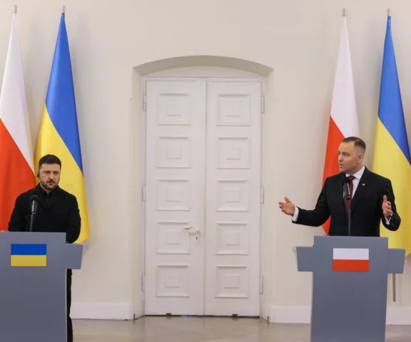 Wołodymyr Zełenski w Warszawie. Spotkanie w Pałacu Prezydenckim