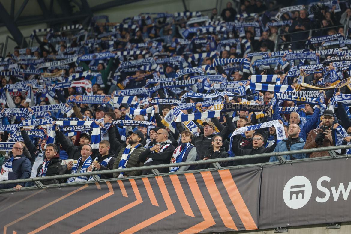 Lech Poznań - Sunderland: Zdjęcia kibiców i zawodników z meczu 3. kolejki fazy ligowej Ligi Europy 2026/27