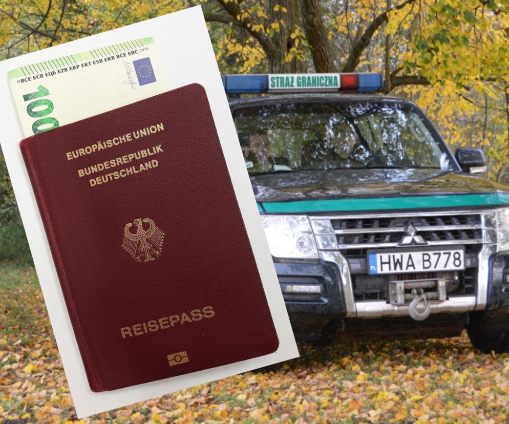 Grzechotki. Obywatelka Niemiec próbowała przekupić funkcjonariusza. Wręczyła mu 100 euro
