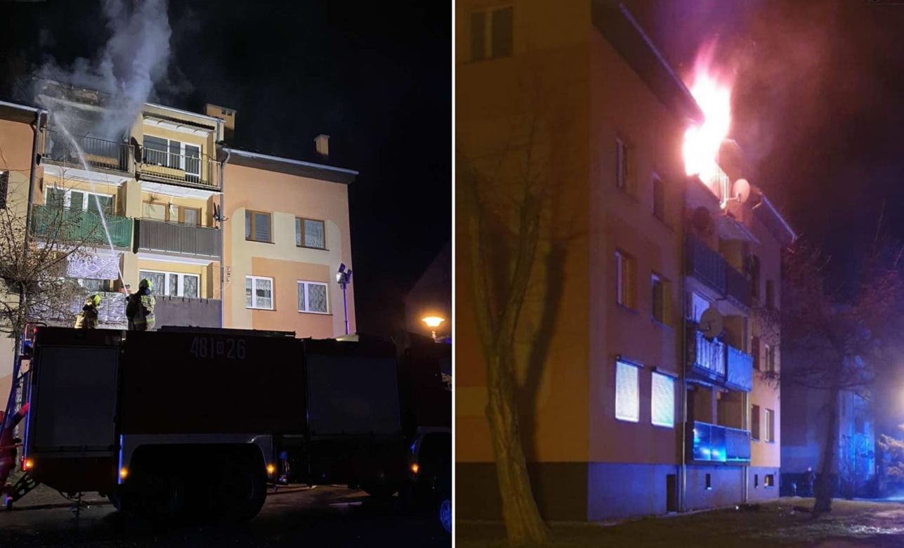 Potężny wybuch i pożar bloku. To była butla z gazem! 57-letka w ciężkim stanie