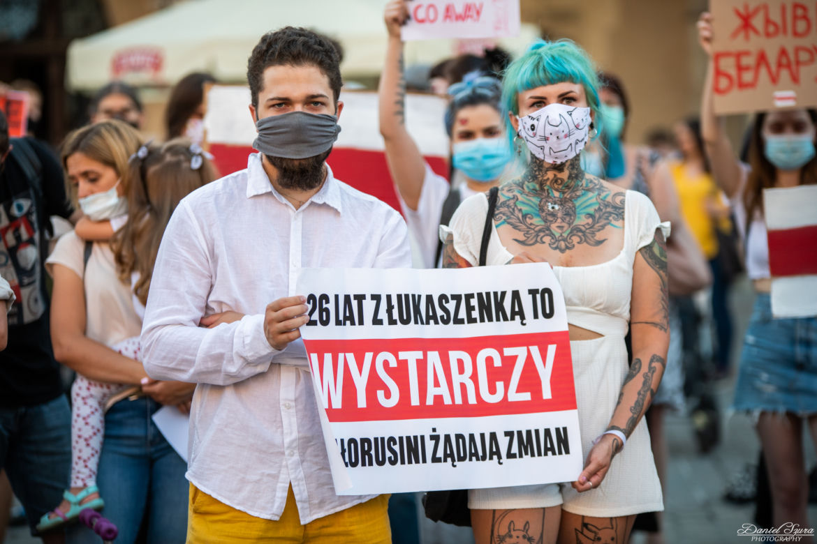 Kraków solidarny z Białorusią