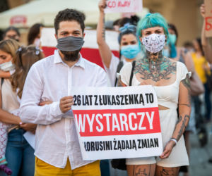 Kraków solidarny z Białorusią