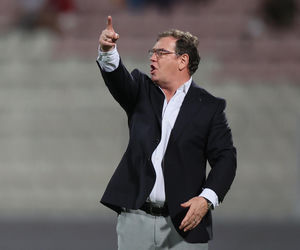 Jan Urban na meczu Malta - Polska