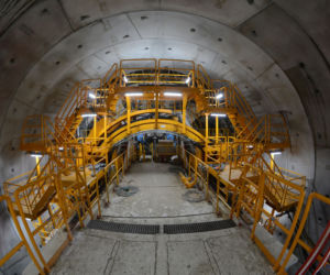 Budowa tunelu pod Świną - kwiecień 2021