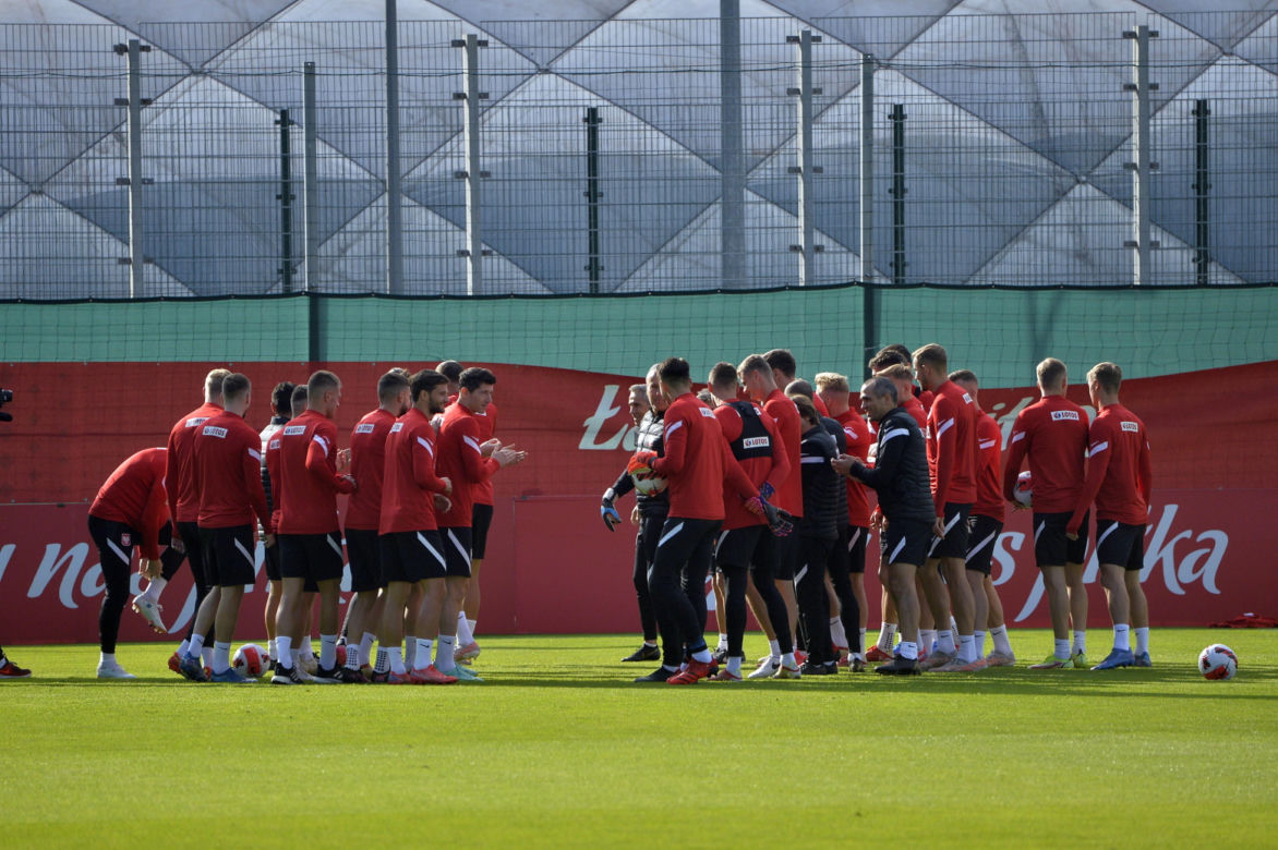 Trening reprezentacji na stadionie Legii