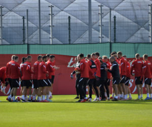 Trening reprezentacji na stadionie Legii