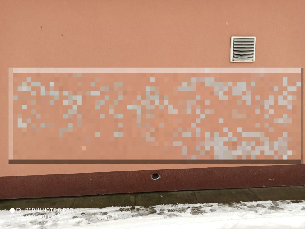 Policja zatrzymała amatora malowania po elewacjach