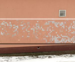 Policja zatrzymała amatora malowania po elewacjach