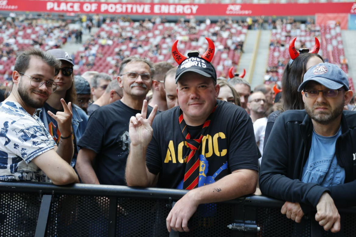 Koncert AC/DC w Warszawie (4.07.2025) - część pierwsza. Organizatorem koncertu jest Live Nation