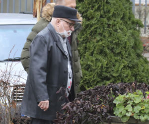 Lech Wałęsa na niedzielnej mszy