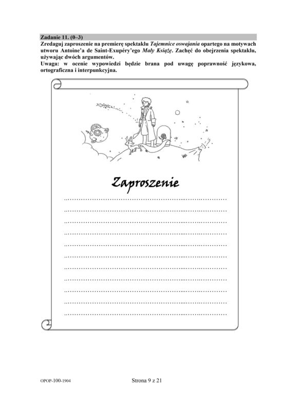 Egzamin ósmoklasisty z języka polskiego. Arkusze CKE 2019