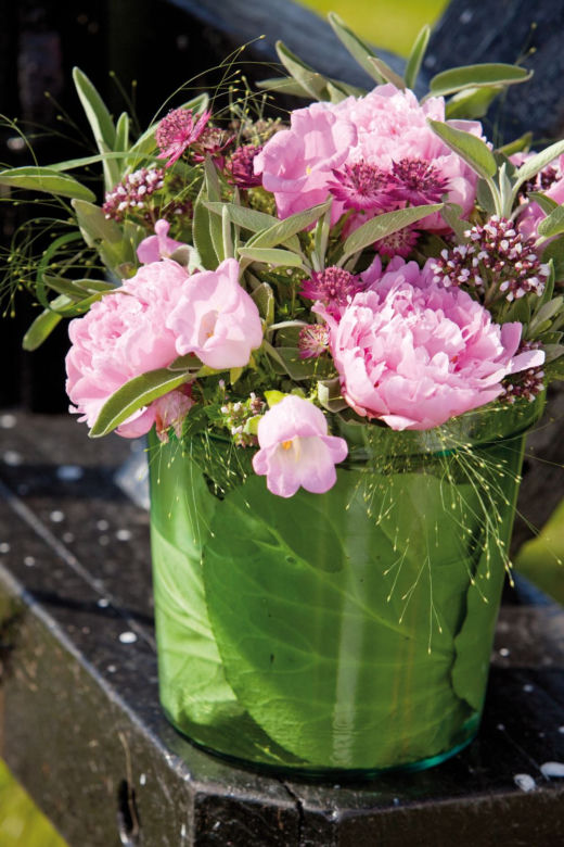Peonie w bukiecie 