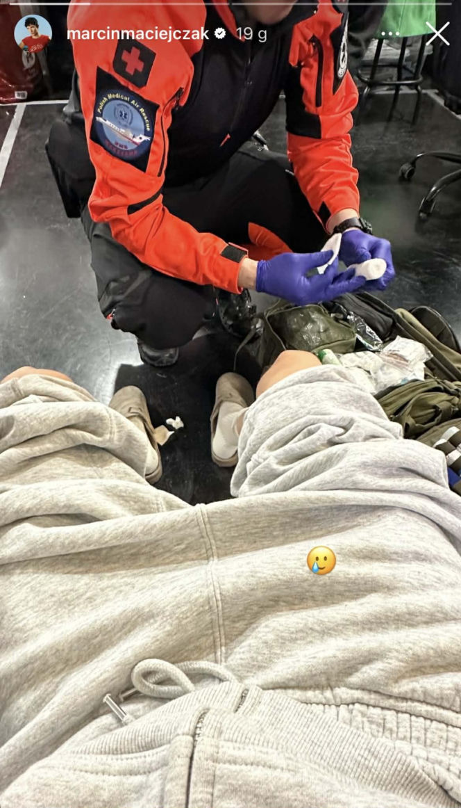 Marcin Maciejczak miał wypadek na planie "TTBZ"