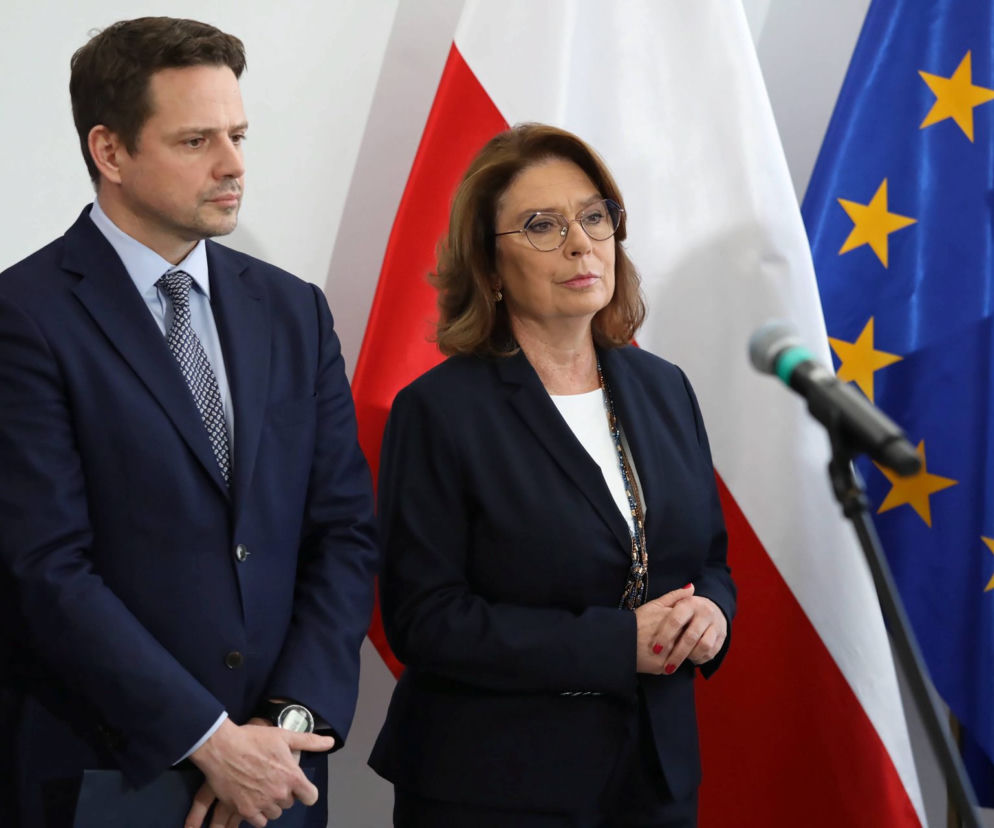 Małgorzata Kidawa-Błonska i Rafał Trzaskowski