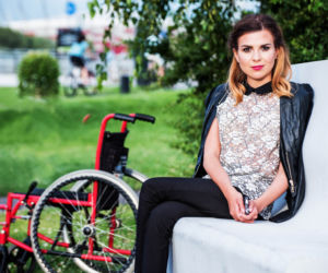 Wioleta Więckowska, krakowska modelka z niepełnosprawnością