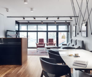 Część dzienna apartamentu w wielkomiejskim stylu
