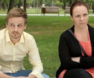 Barwy szczęścia odc. 1046. Renata (Magdalena Smalara), Arek (Paweł Domagała)