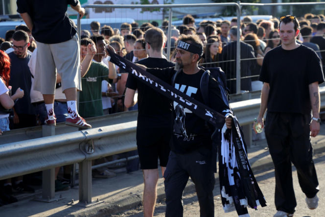 Fani na koncercie Kanye Westa w Albanii