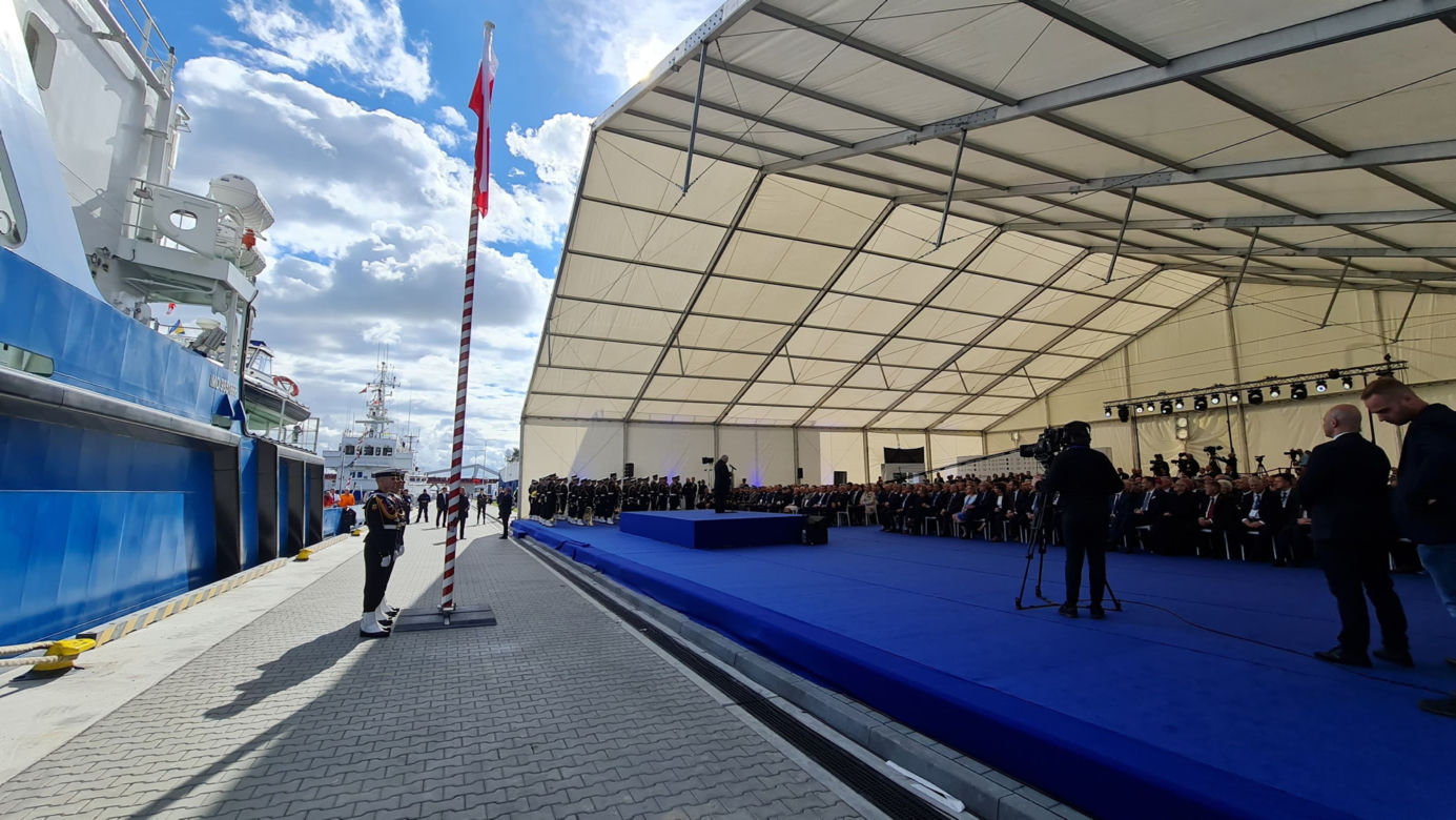 Uroczystości z okazji otwarcia kanału przez Mierzeję Wiślaną