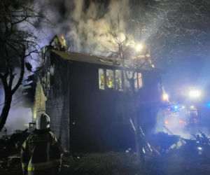 Pożar domu w Tarczku
