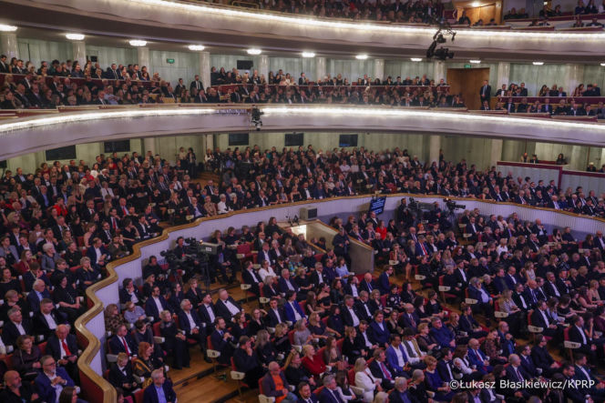 Marta Nawrocka na jubileuszu Teatru Wielkiego