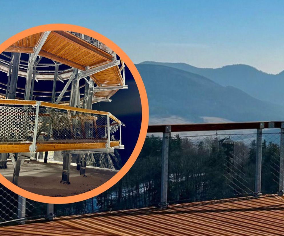 Najwyższa darmowa wieża widokowa w Polsce. Ma 38 metrów i widoki jak z bajki