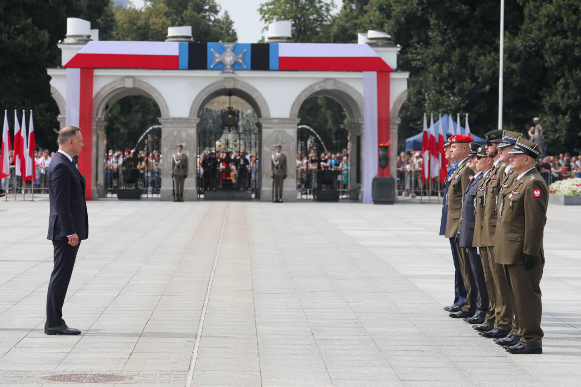 Oficjalne uroczystości na pl. Piłsudskiego