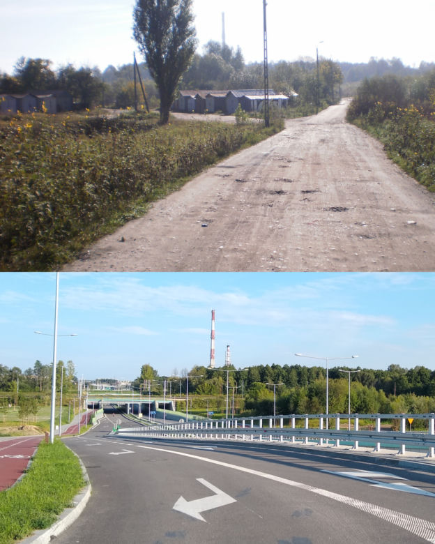 Trasa Niepodległości KIEDYŚ i TERAZ. Porównanie!