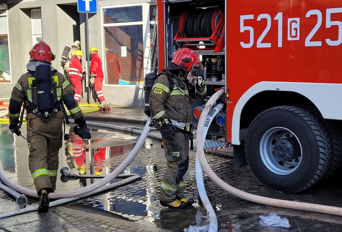 Pożar w Starogardzie Gdańskim