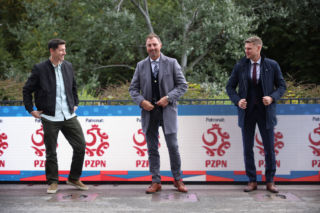 Odsłonięcie nowych tablic w Alei Gwiazd Piłki Nożnej na PGE Narodowym