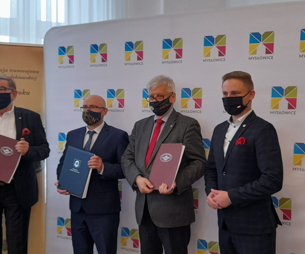 Podpisanie umowy na remont torowiska tramwajowego w Mysłowicach