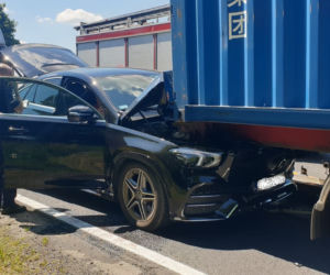 Zderzenie czterech aut na DK 25 w Busewie! Jedna osoba poszkodowana [ZDJĘCIA] 