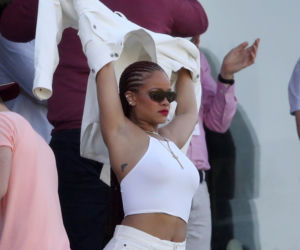 Rihanna na meczu