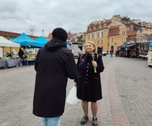 ESKA Lublin rozdawała żonkile na wiosnę